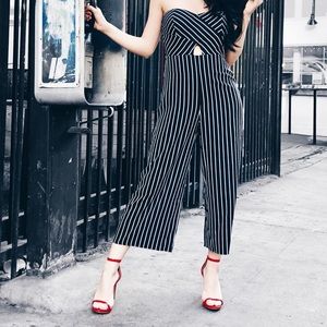 Striped jumpsuit